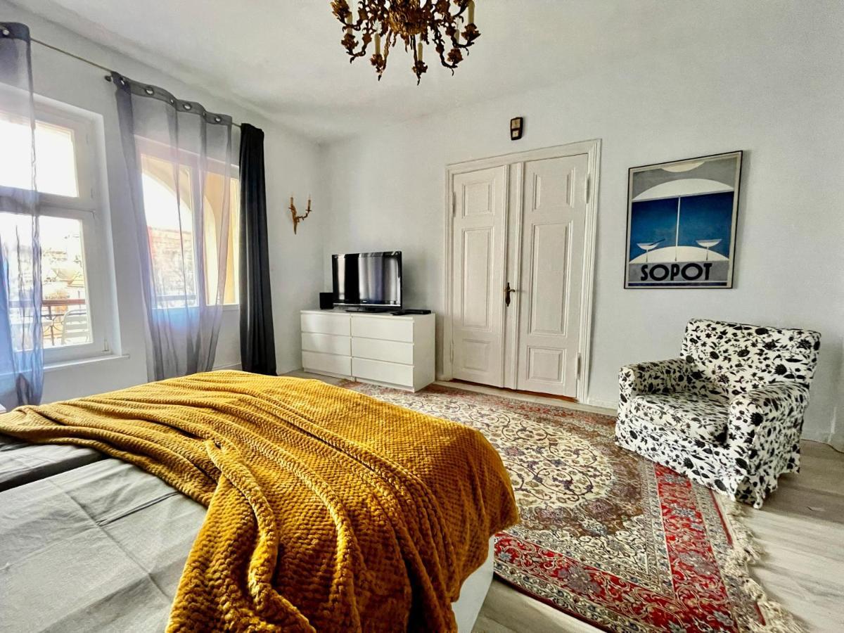 Ferienwohnung Kamienica Monte Cassino Sun I 7 Min Plaza I 2 Sypialnie I Balkon Zoppot Exterior foto